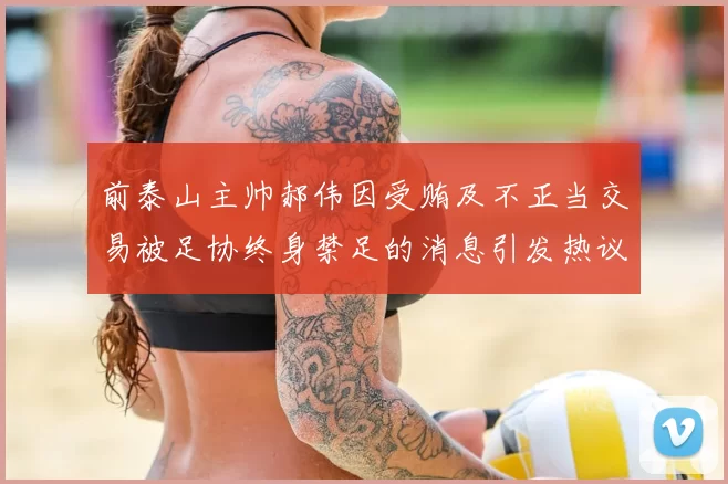 前泰山主帅郝伟因受贿及不正当交易被足协终身禁足的消息引发热议